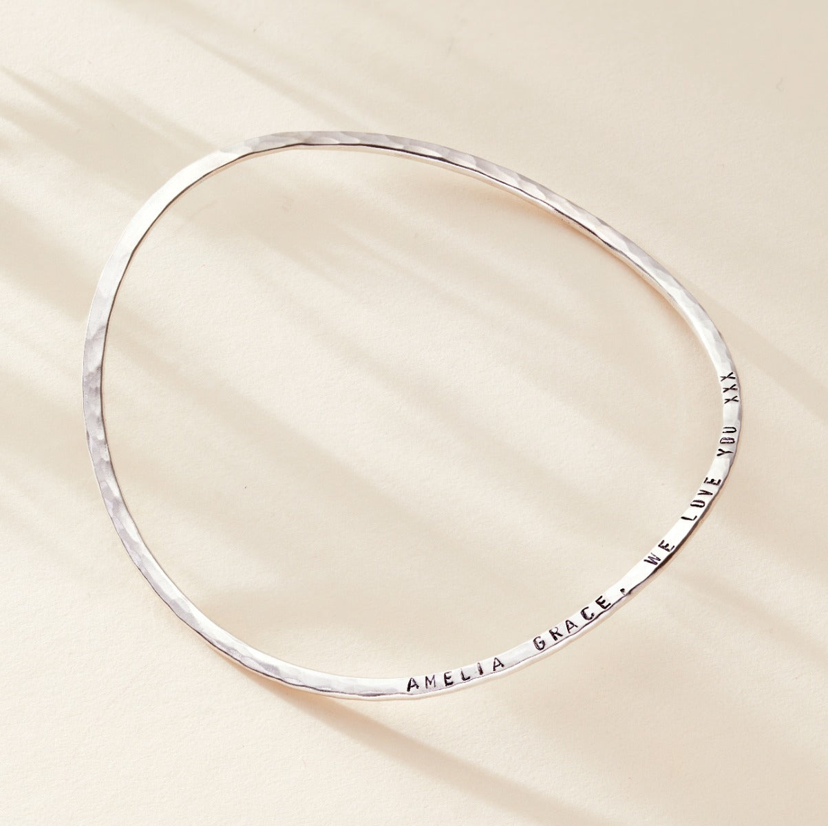 Personalised Infinity Bangle