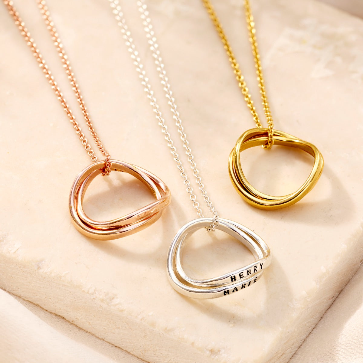 Infinity Hoop Necklace