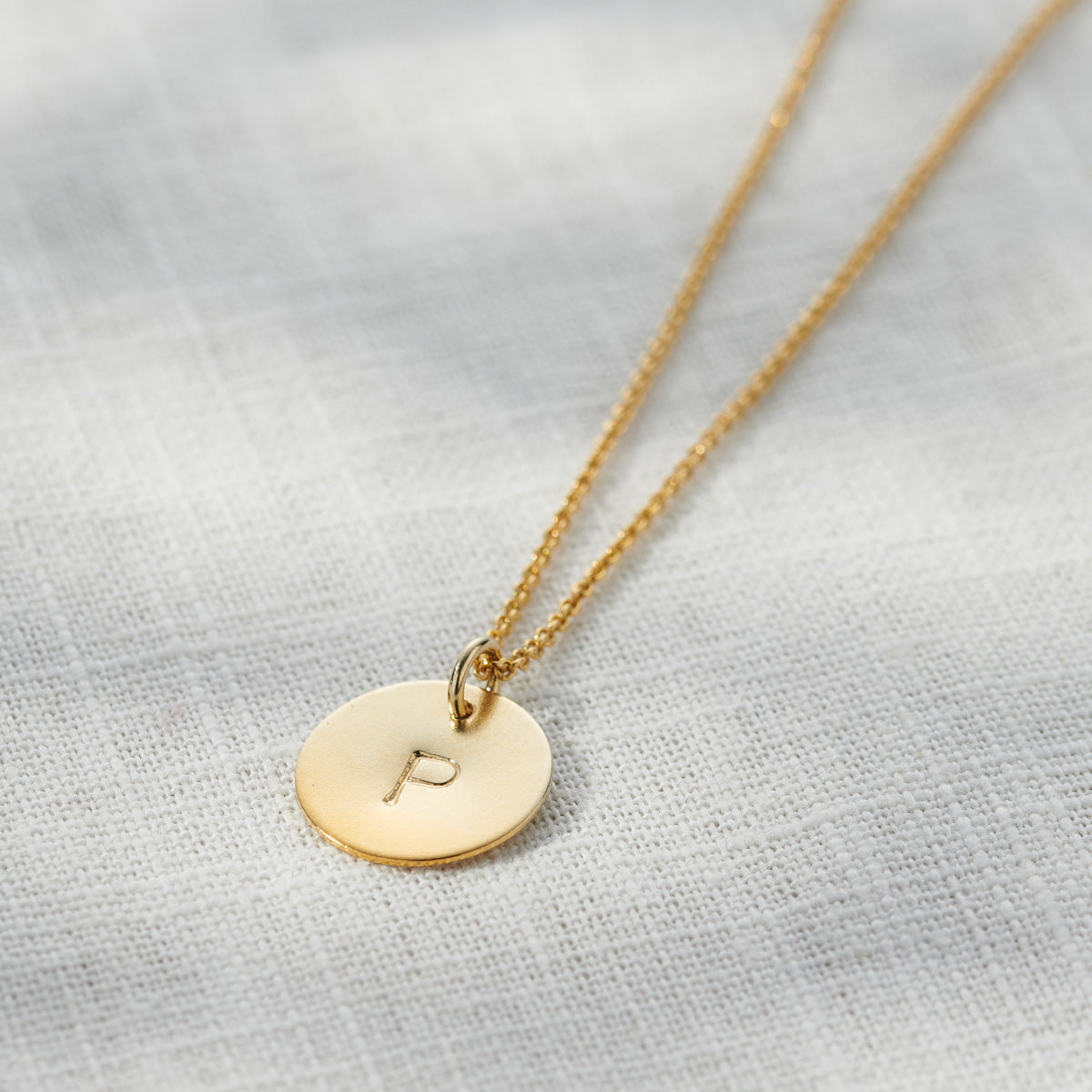 Personalised Initial Disc Necklace