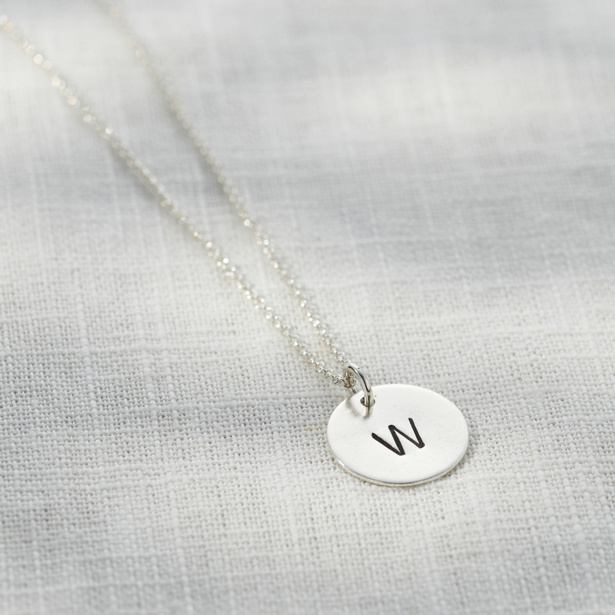 Personalised Initial Disc Necklace