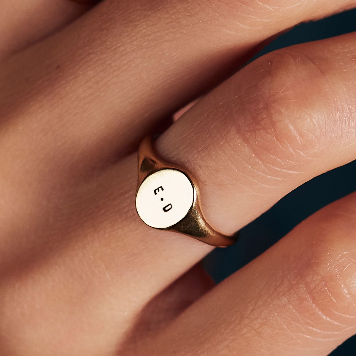 Personalised Initials Signet Ring