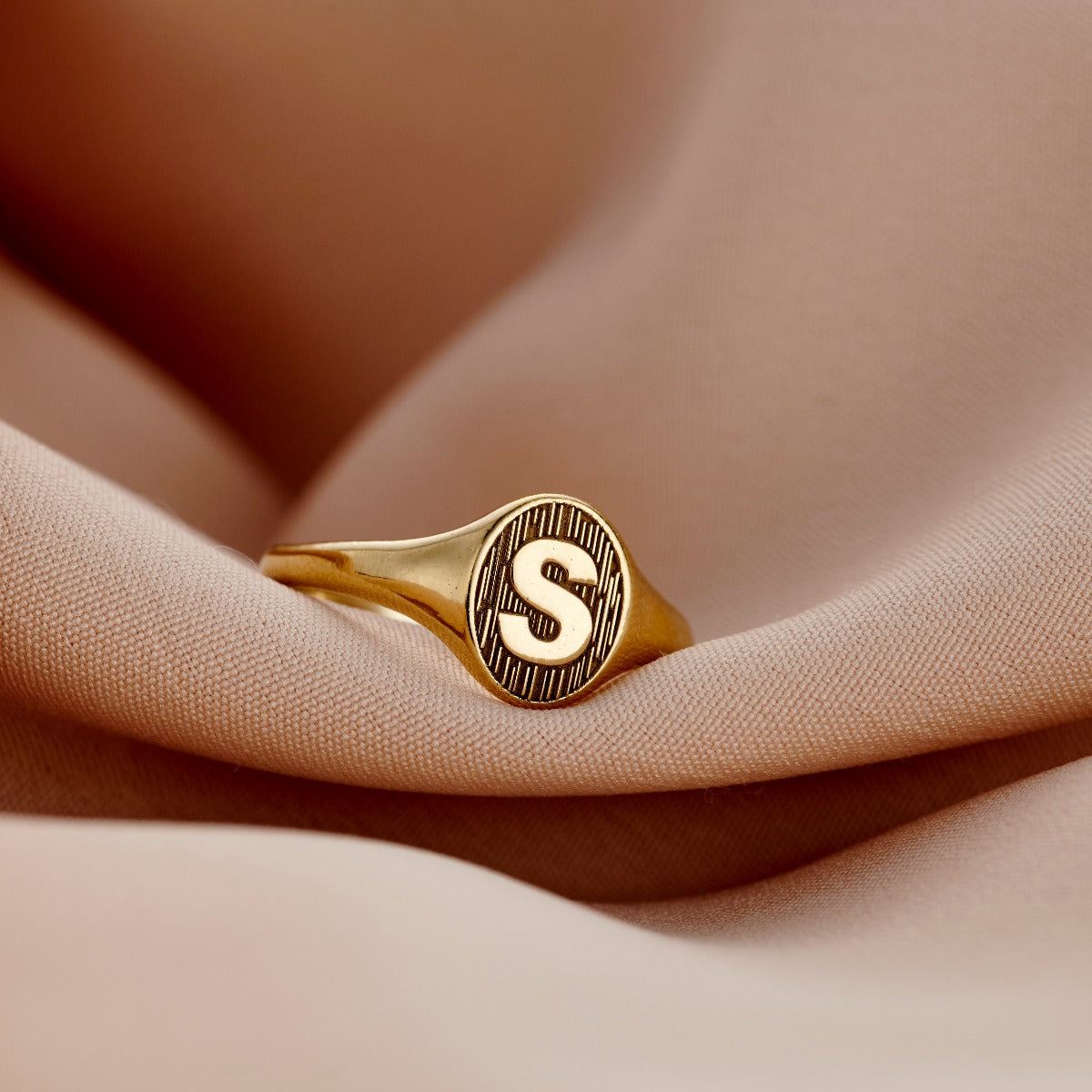 Initial Letter Signet Ring