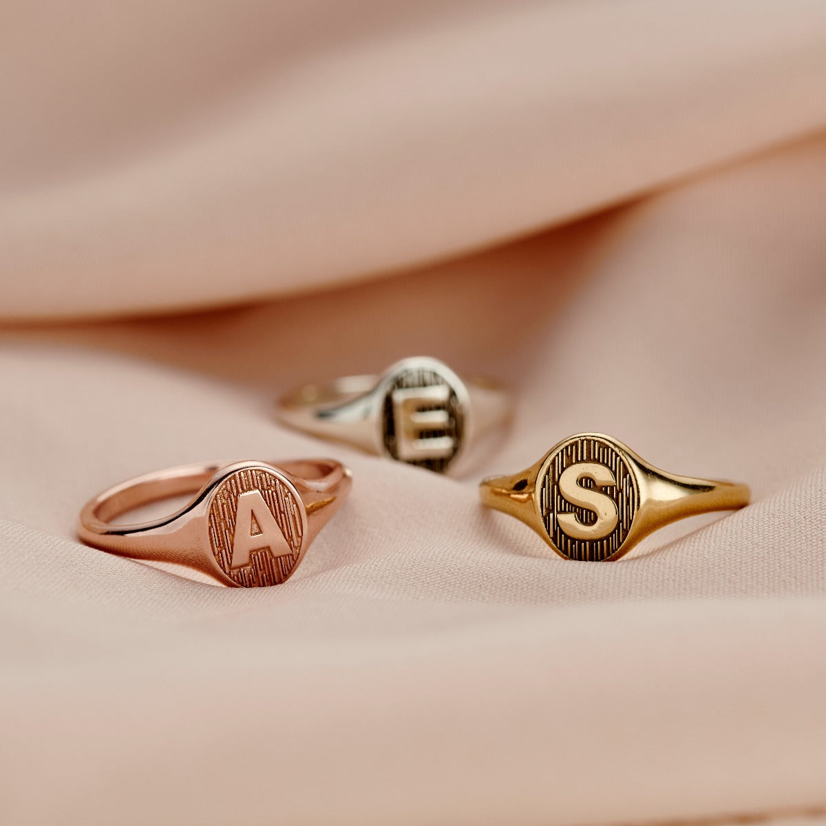 Initial Letter Signet Ring