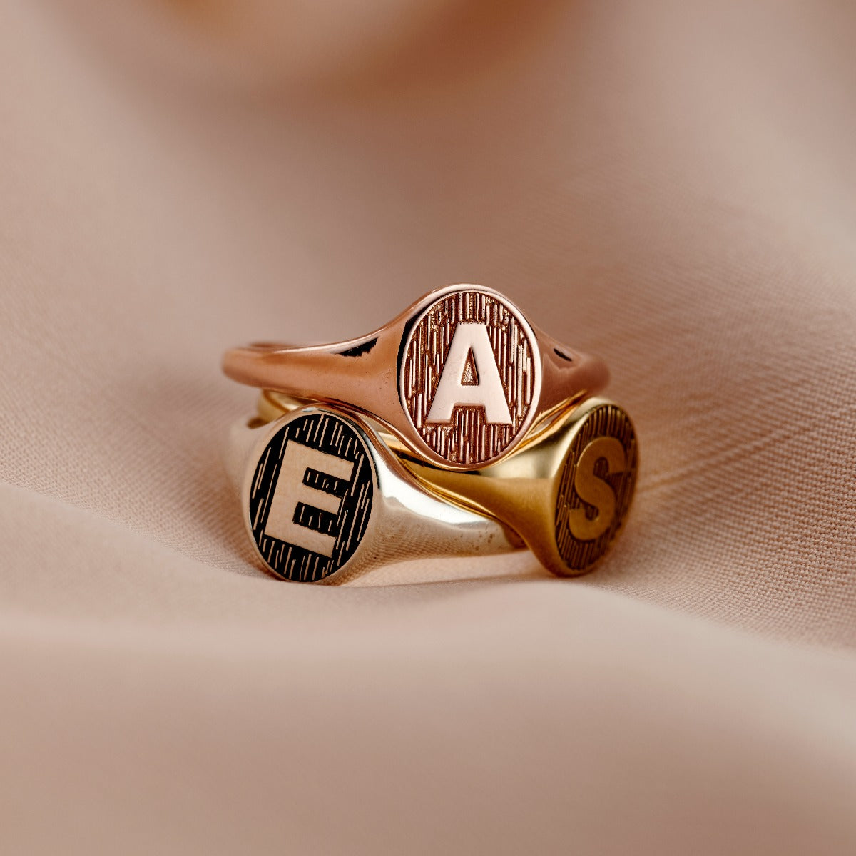 Initial Letter Signet Ring