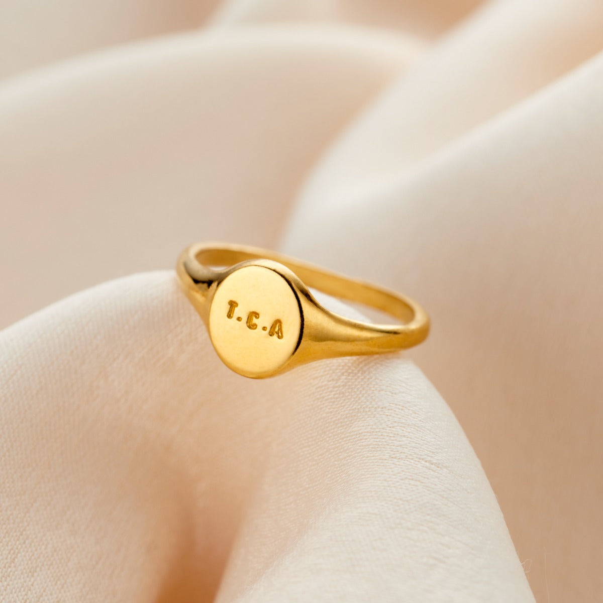 Personalised Initials Signet Ring