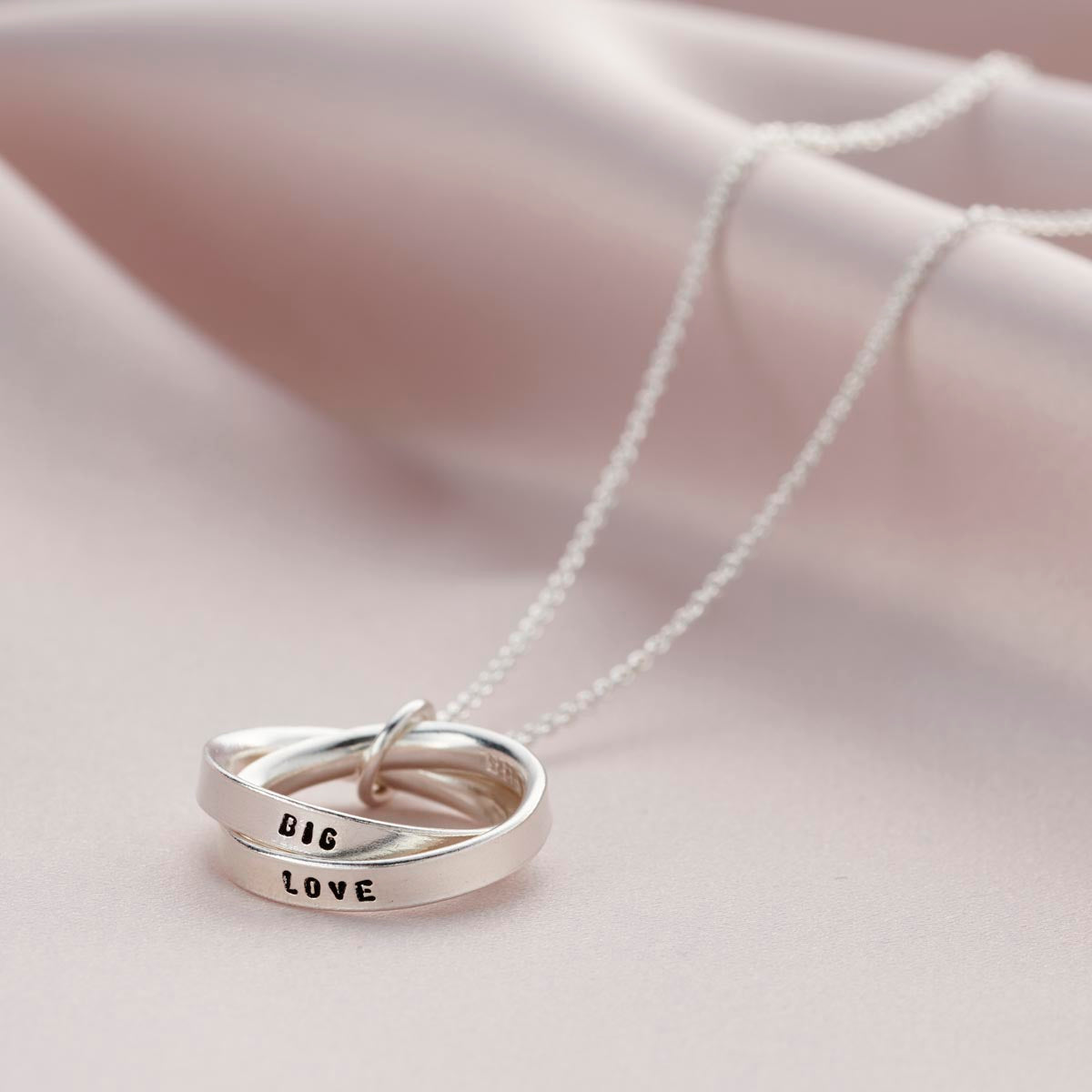 Personalised Interlinking Script Necklace