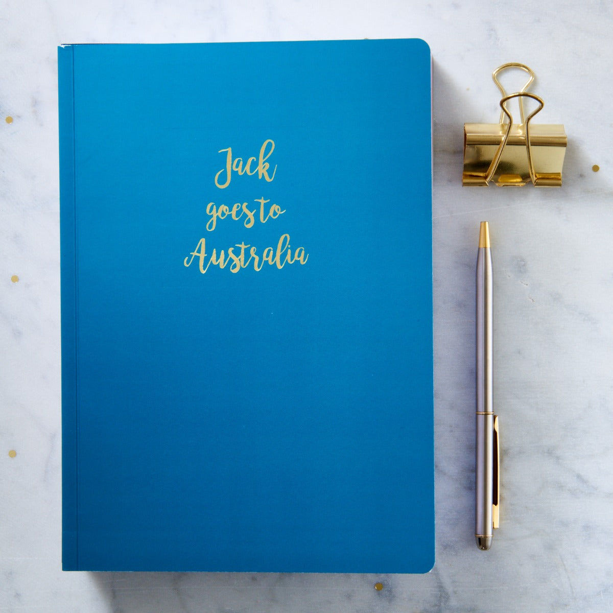 Personalised Gold Foil A5 Notebook