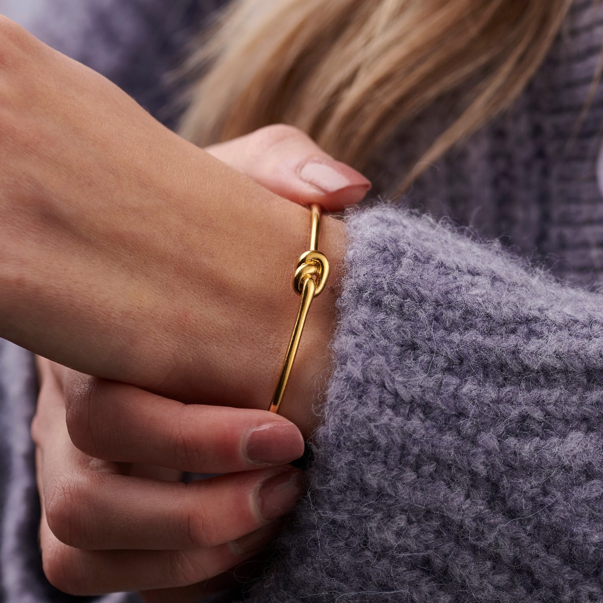 Personalised Tie The Knot Bangle