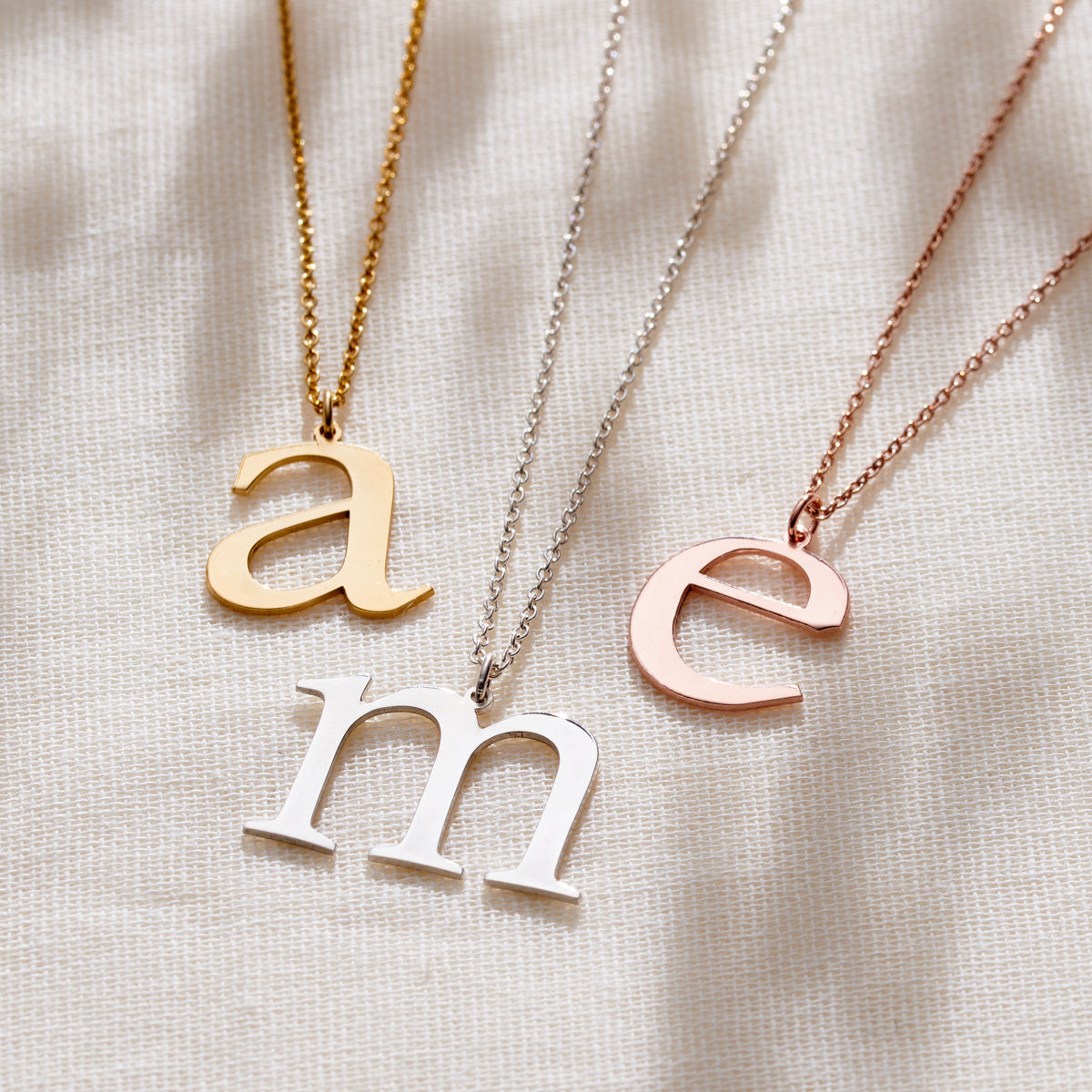 Large Letter Initial Necklace