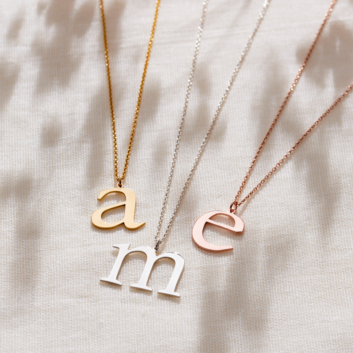 Large Letter Initial Necklace