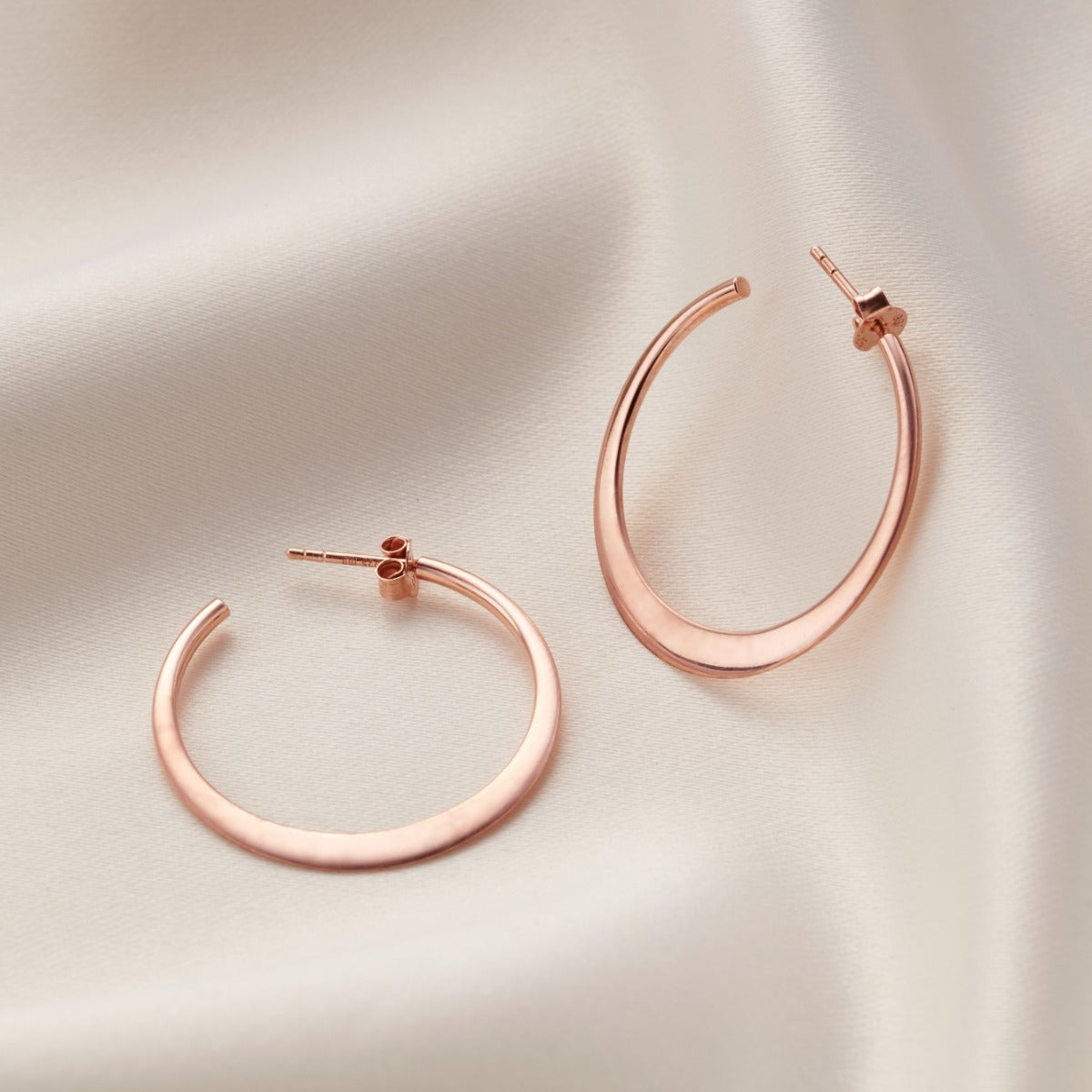 Verse Open Hoop Earrings