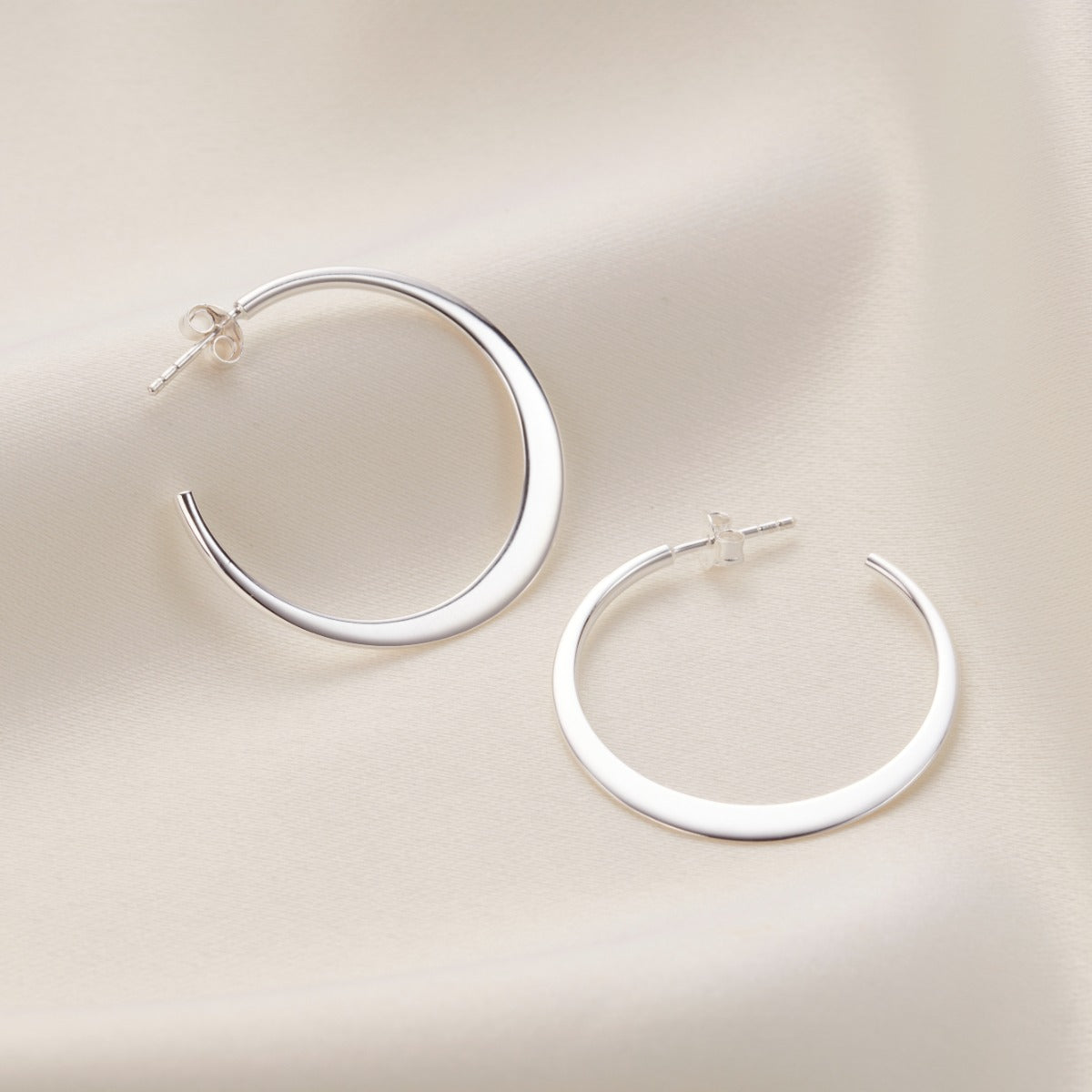 Verse Open Hoop Earrings