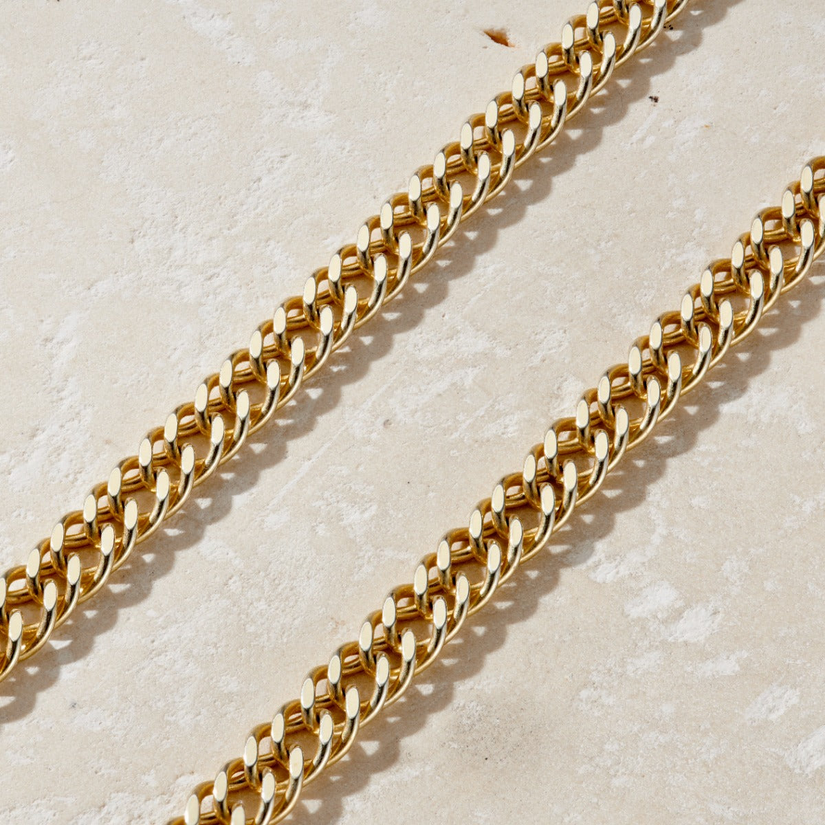 Double Curb Chain Necklace