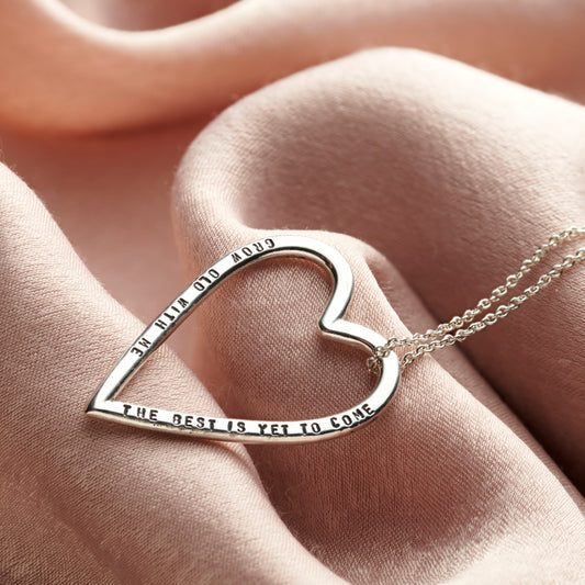 Personalised Large Heart Necklace