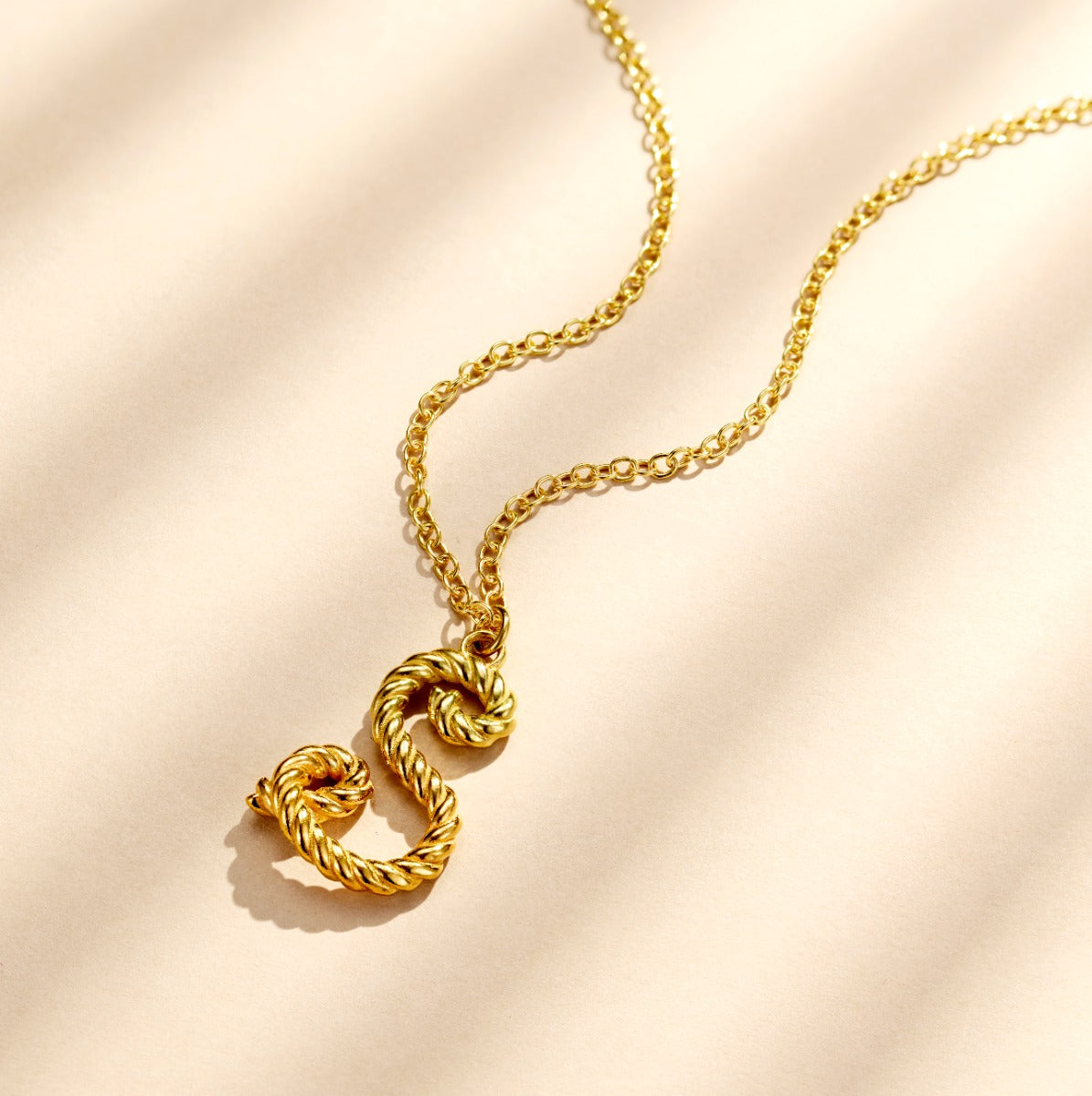 Rope Initial Necklace