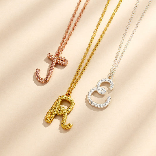 Rope Initial Necklace