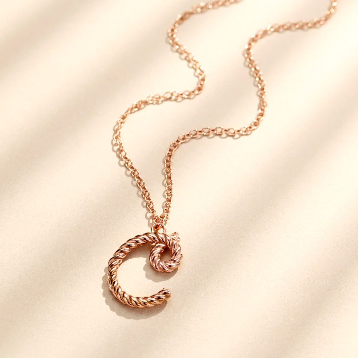 Rope Initial Necklace