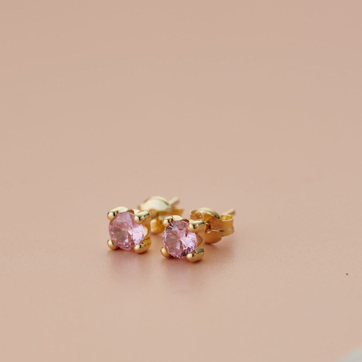 9ct Gold Birthstone Stud Earrings