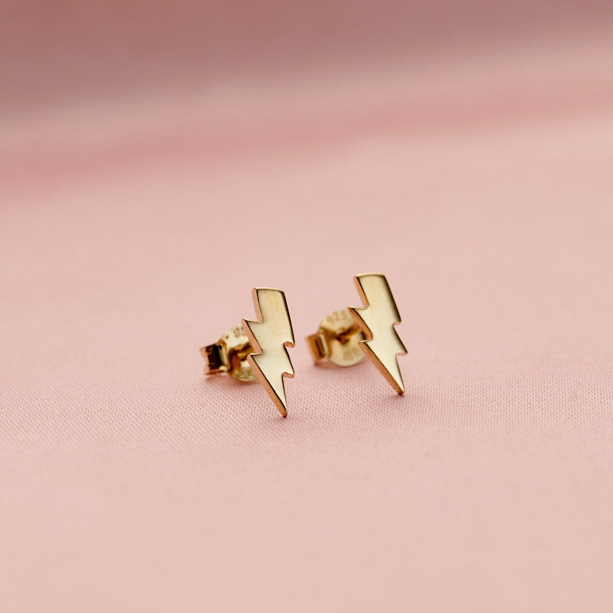 Lightning Bolt Stud Earrings