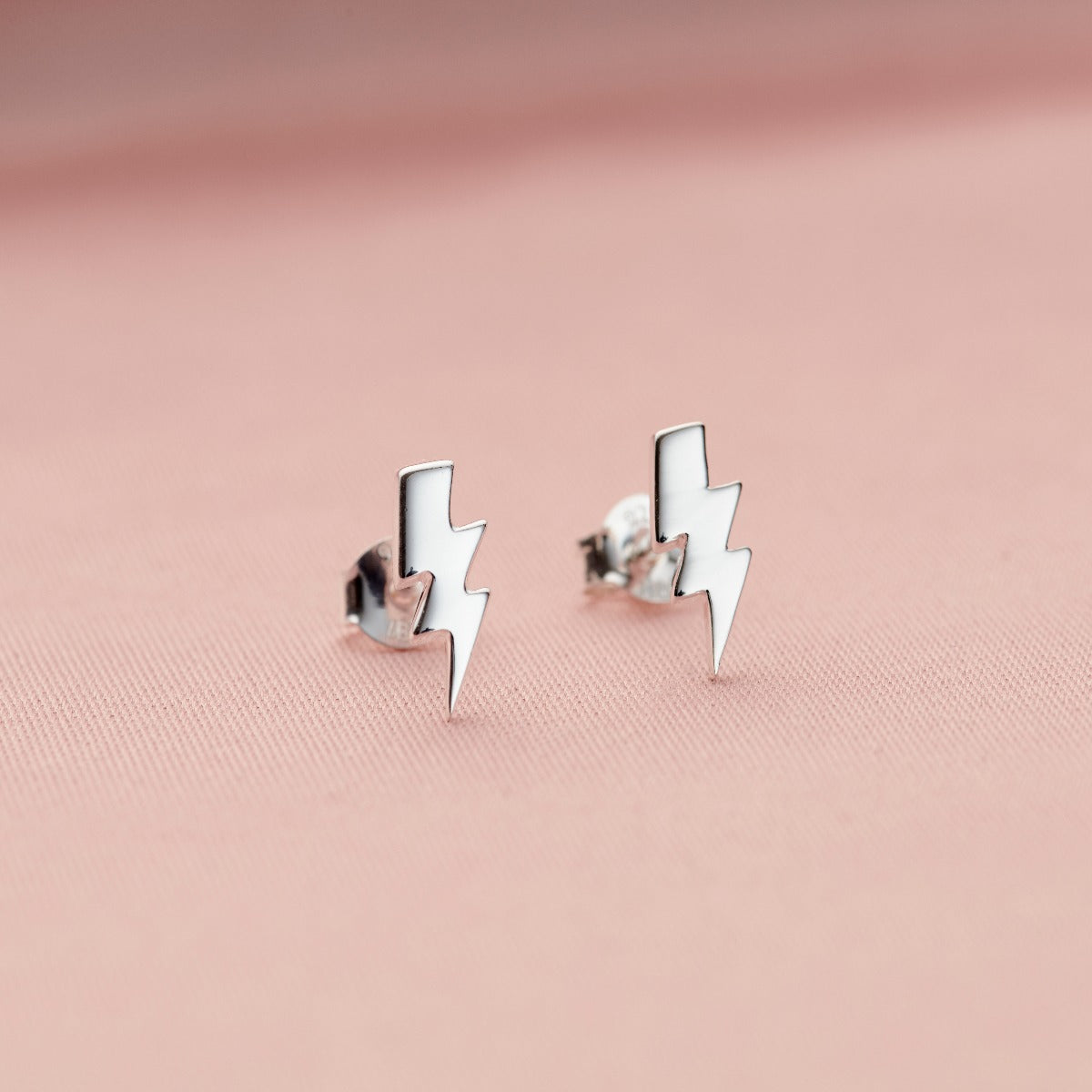 Lightning Bolt Stud Earrings