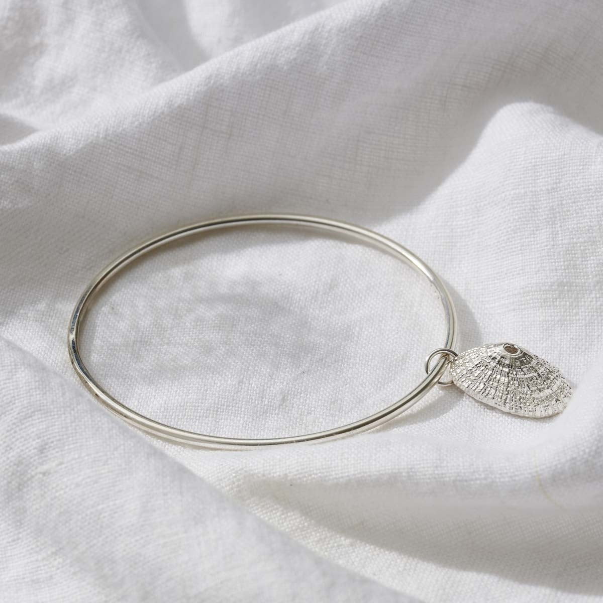 Personalised Limpet Shell Charm bangle