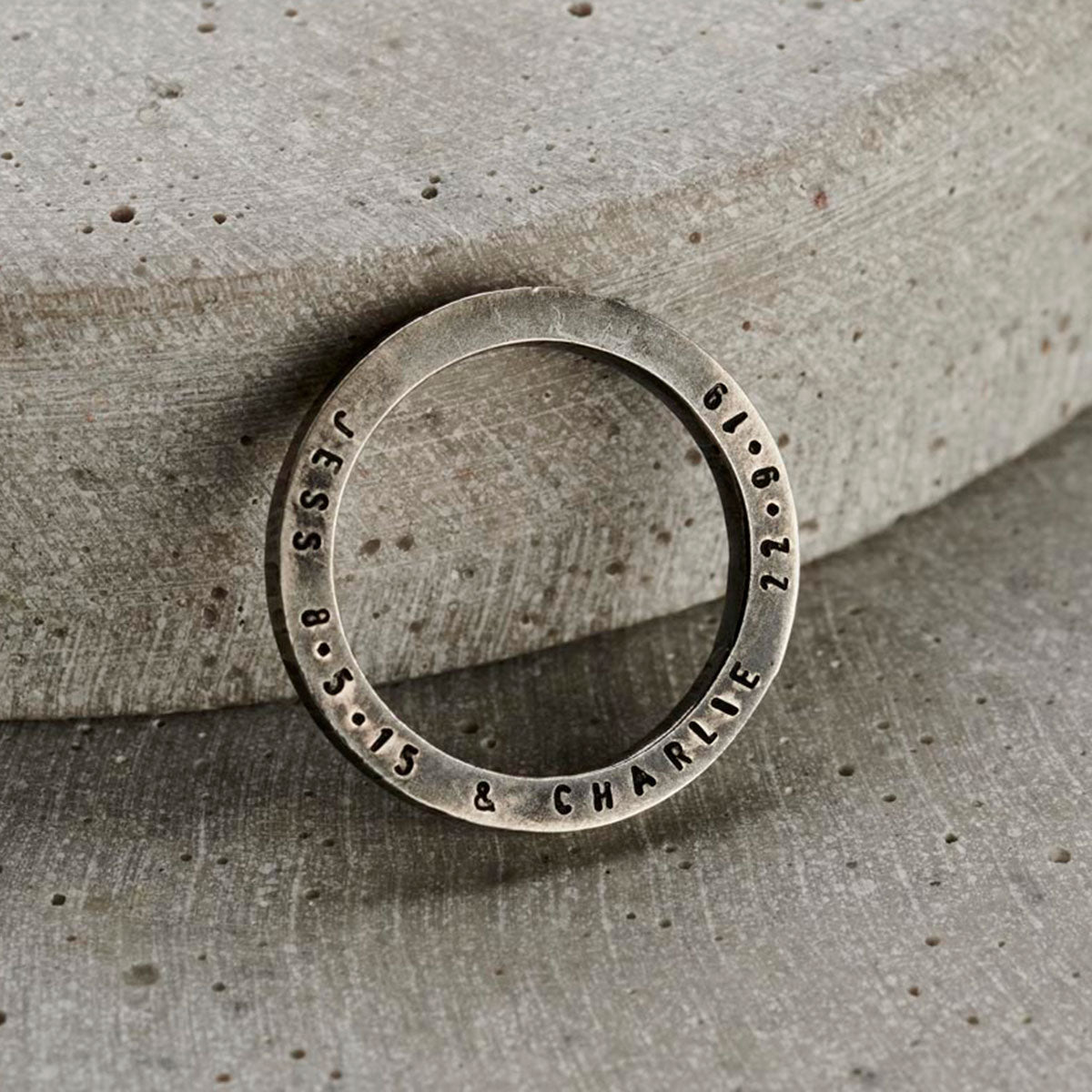 Men's Personalised Quote Ring