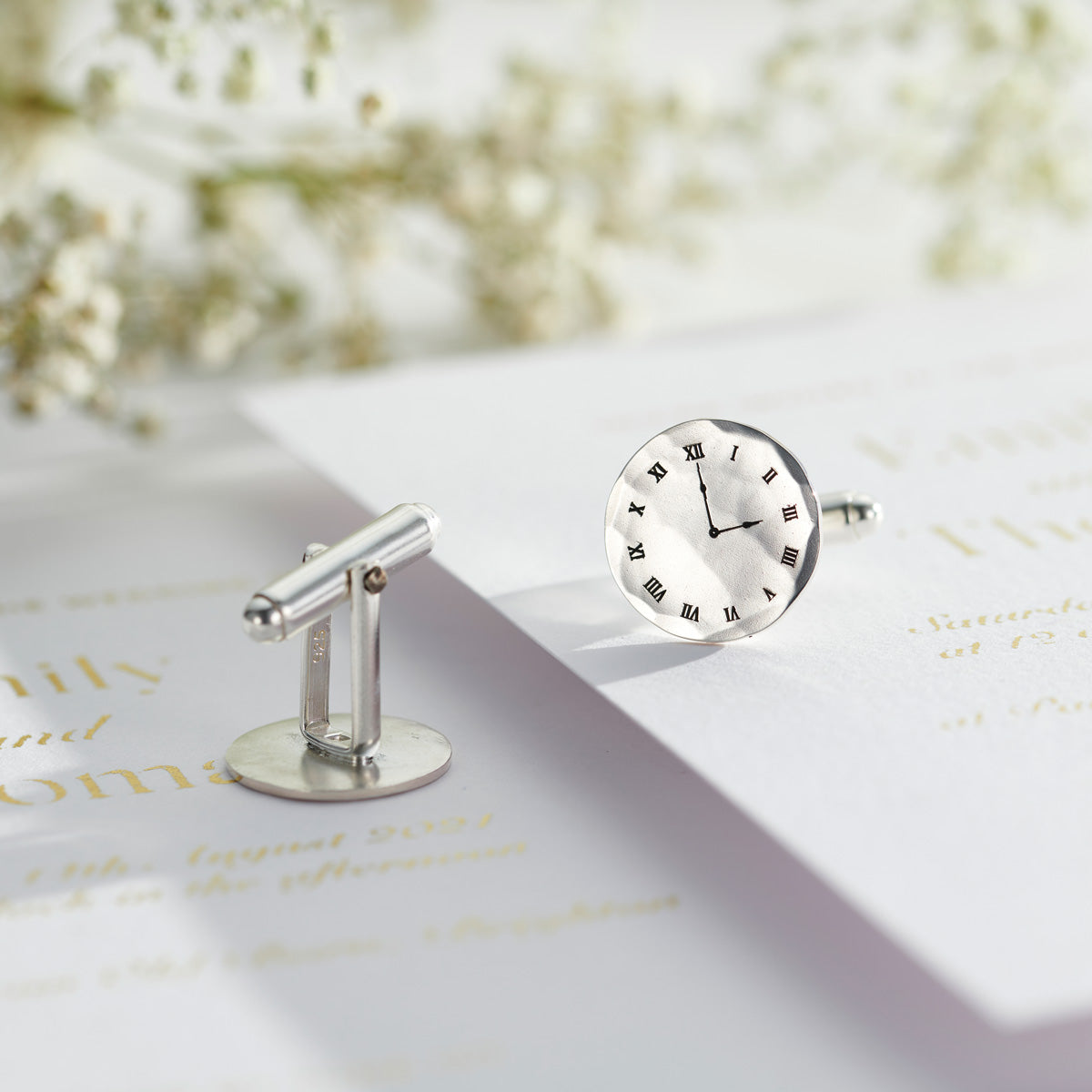 Personalised Wedding Special Time Cufflinks