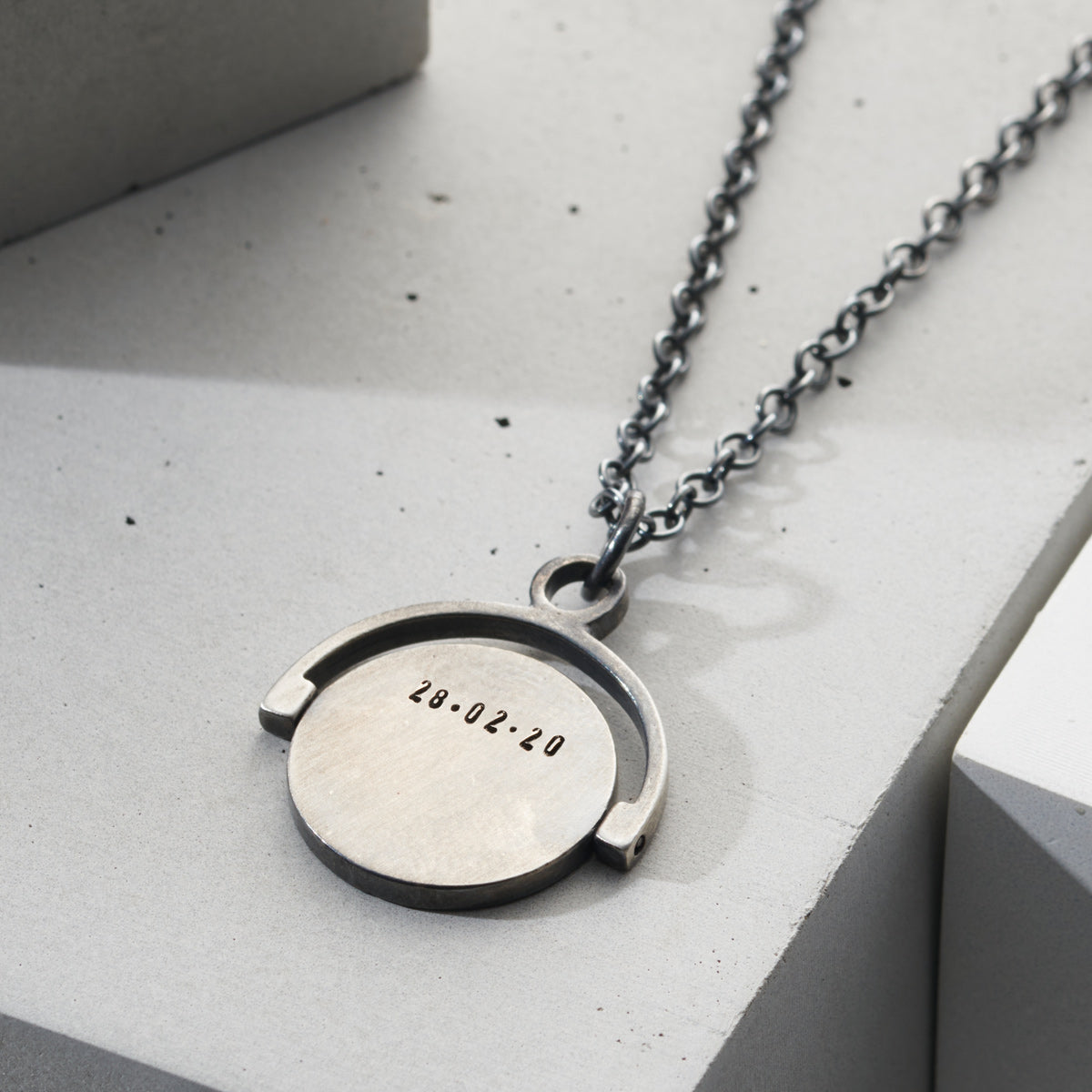 Men's Personalised Spinner Necklace