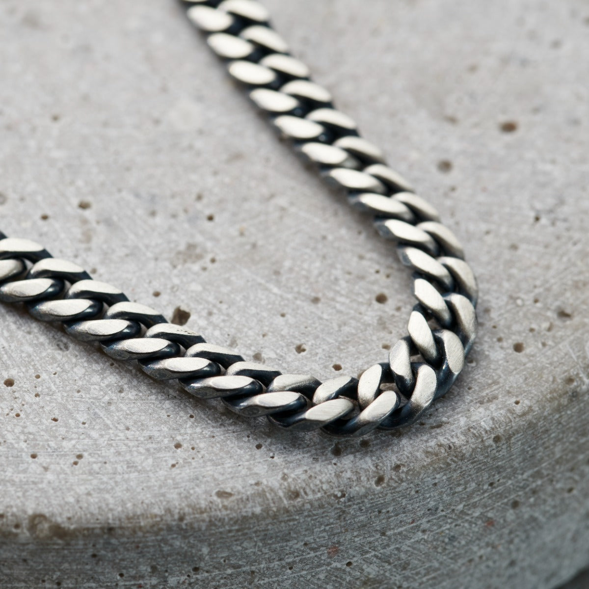 Men's Silver Curb Chain Bracelet