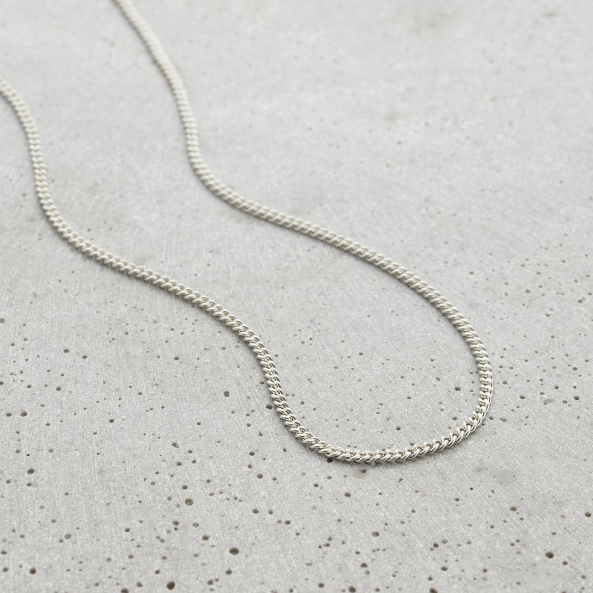 Men's Sterling Silver Curb Chain Necklace