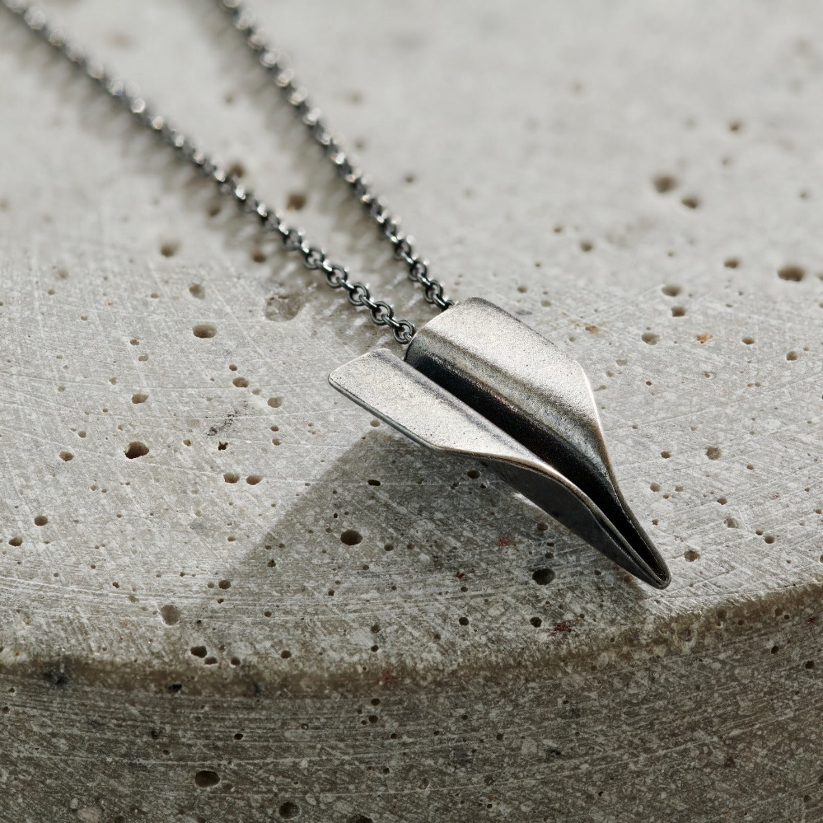 Men's Personalised Paper Plane Necklace