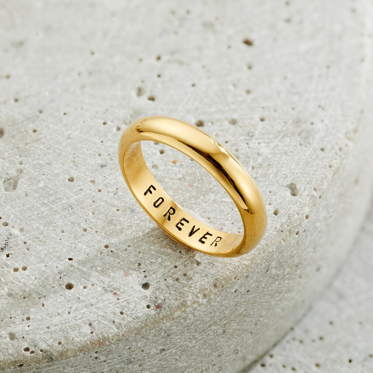 Personalised Men's Script Ring