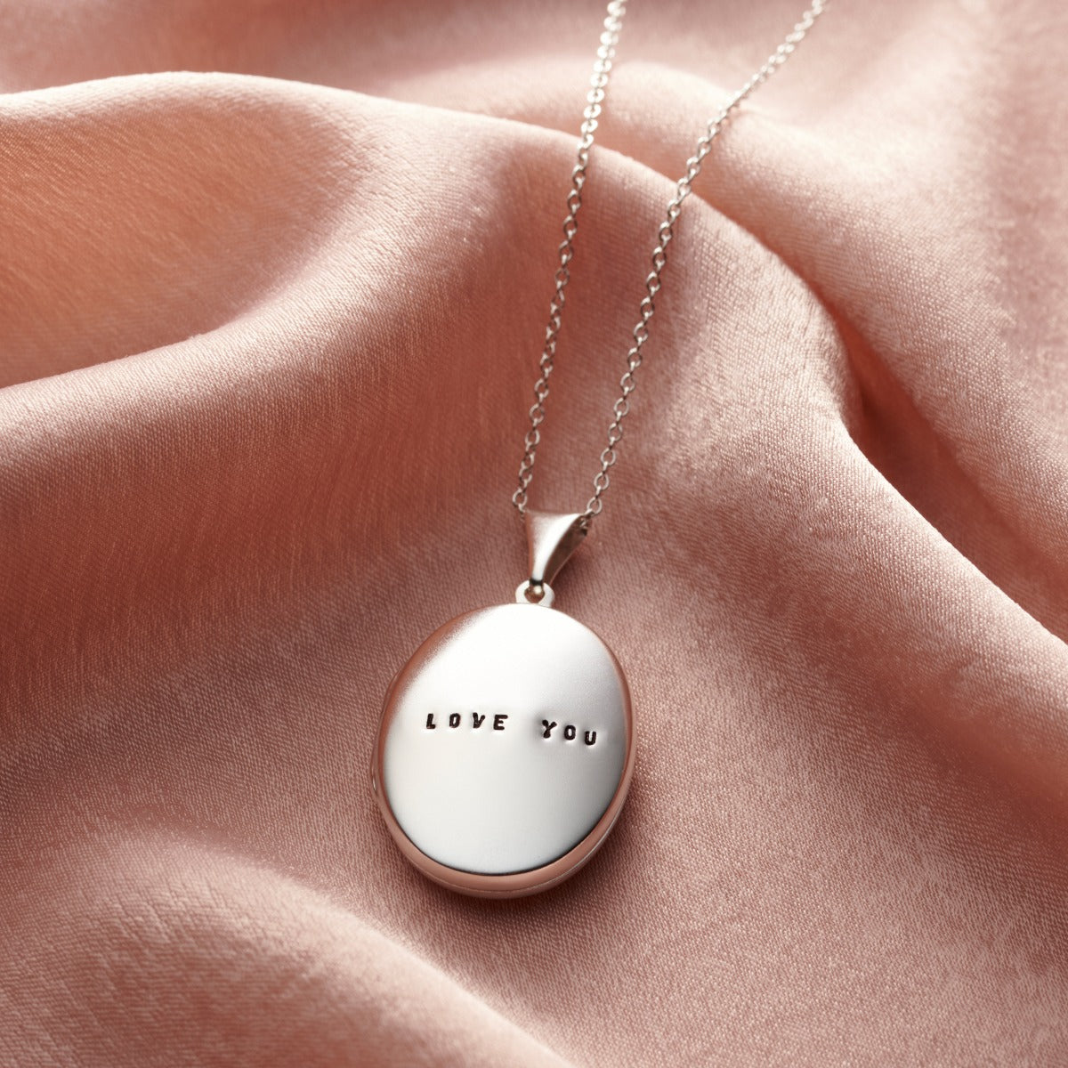 Personalised Oval Locket Necklace