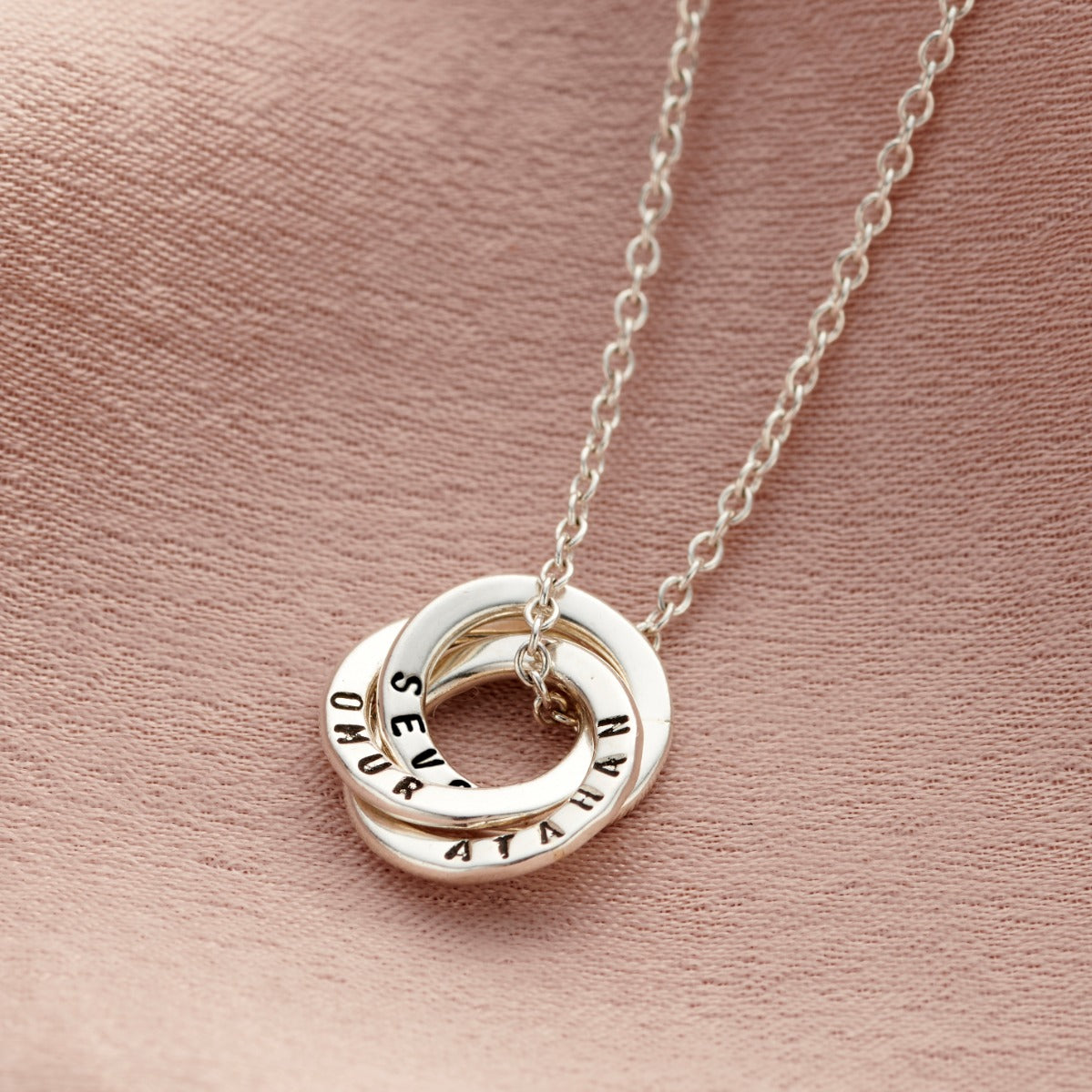 Personalised Baby Russian Ring Necklace