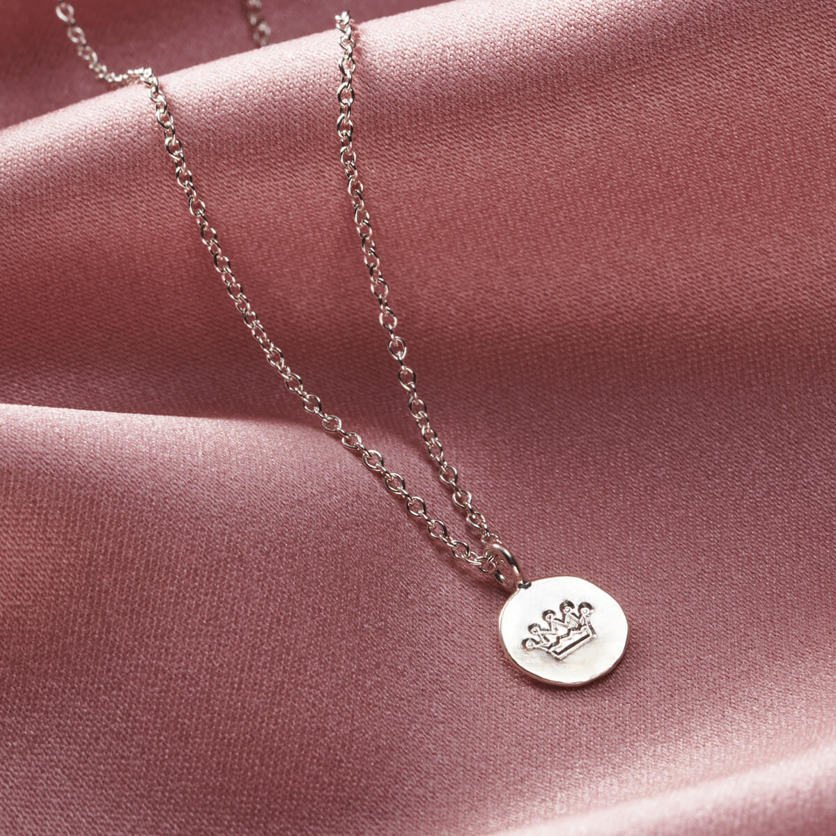 Mini Disc Charm Necklace