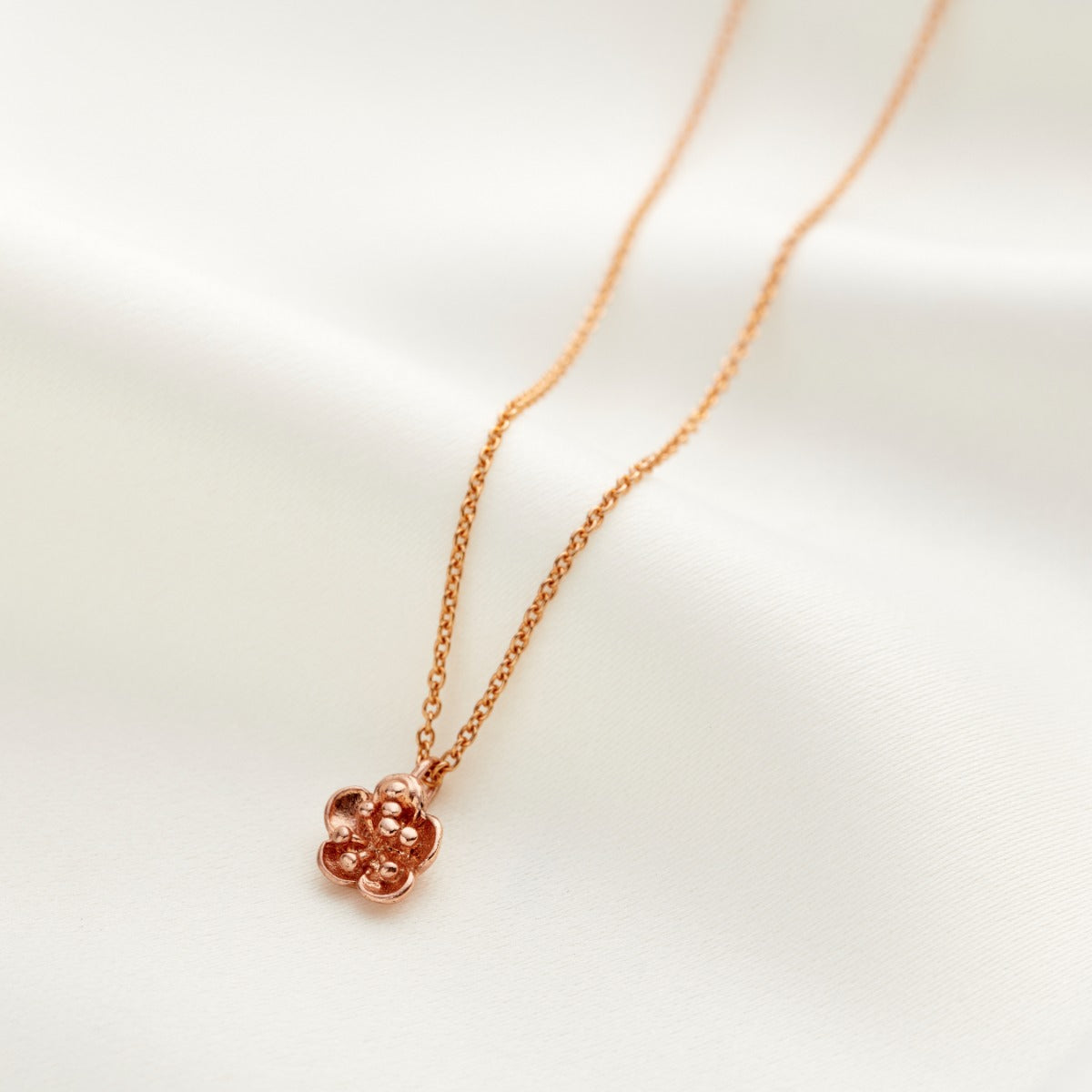 Small Flower Pendant Necklace