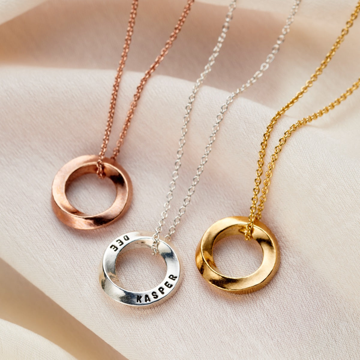 Personalised Mini Mobius Necklace