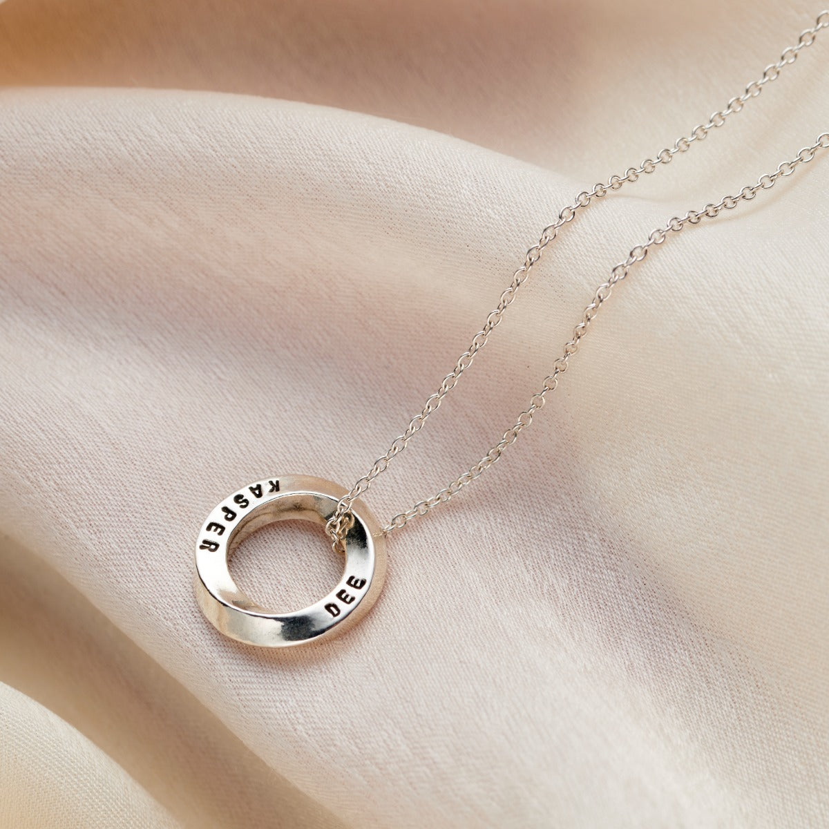 Personalised Mini Mobius Necklace