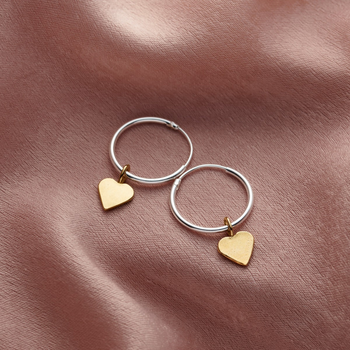 Heart Hoop Earrings