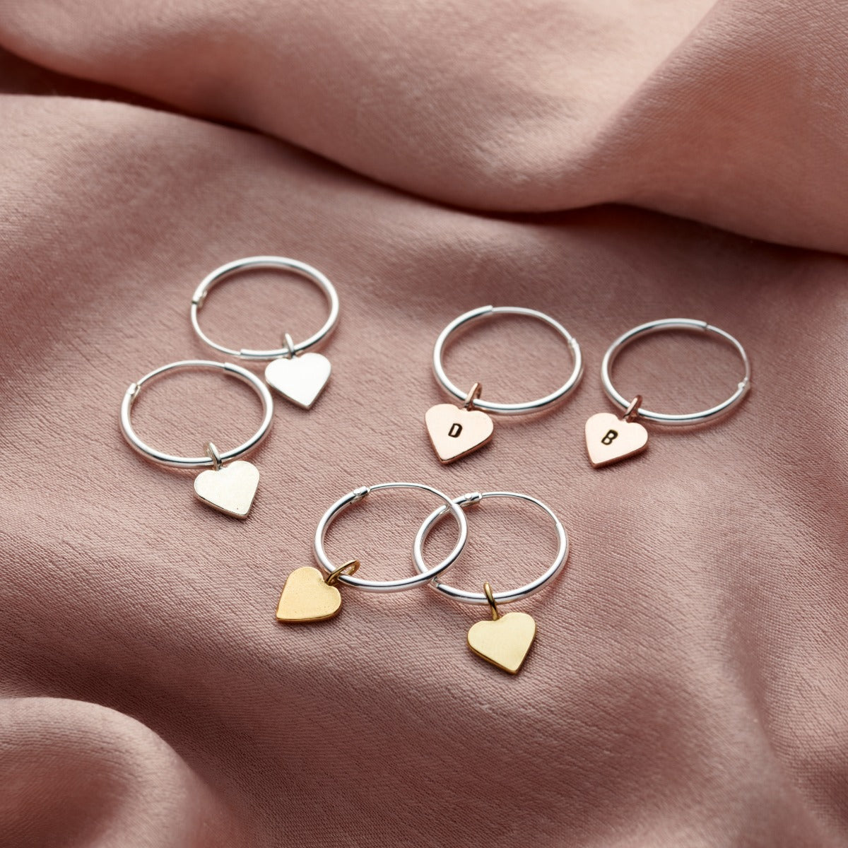 Heart Hoop Earrings