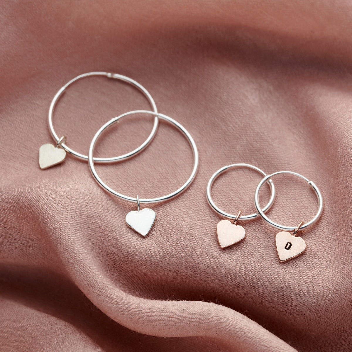 Heart Hoop Earrings