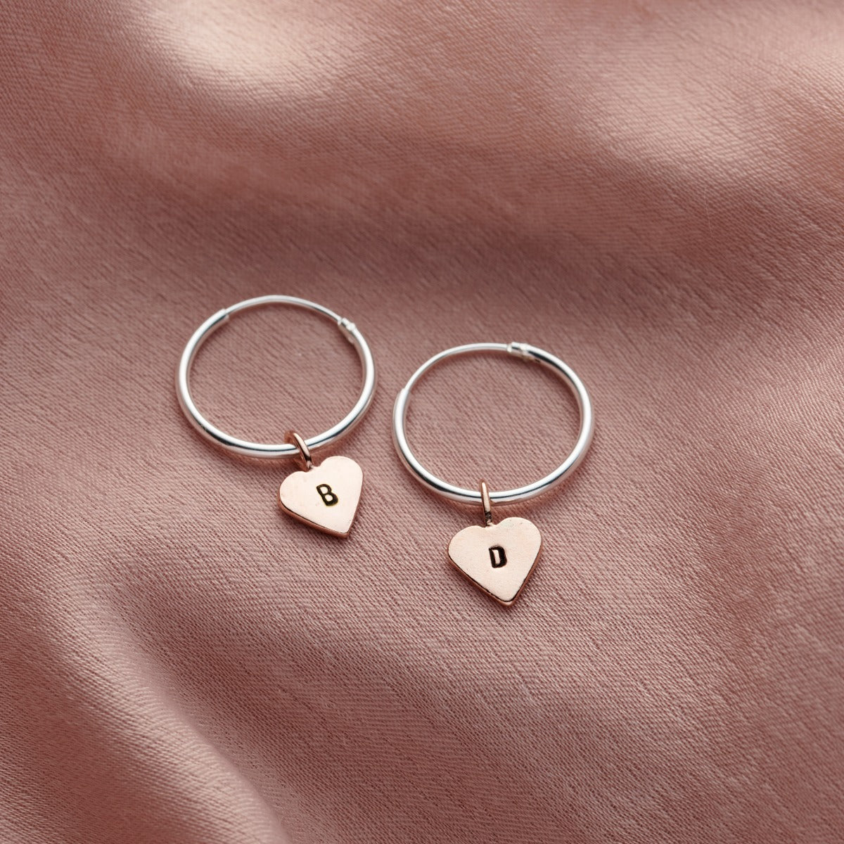 Heart Hoop Earrings