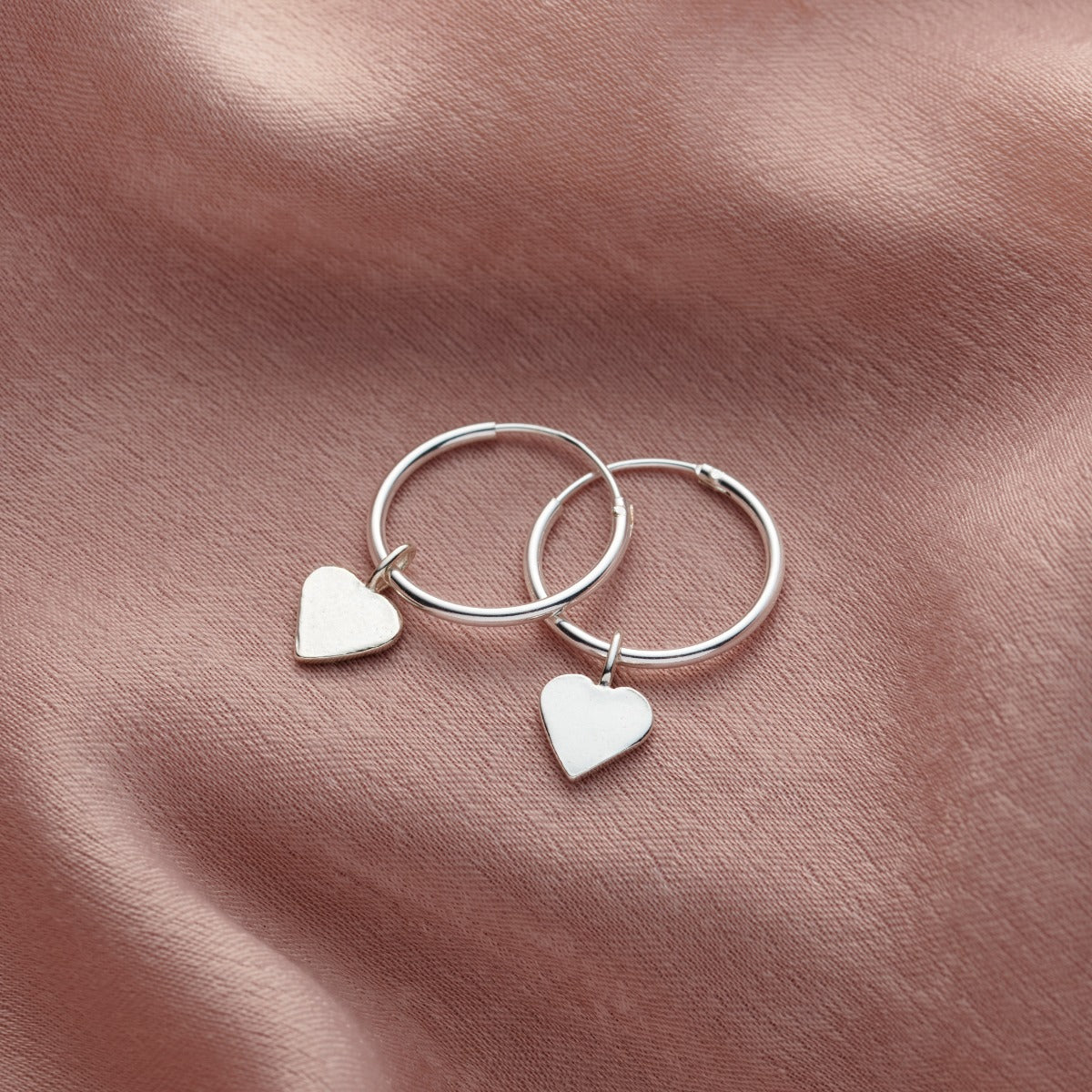 Heart Hoop Earrings