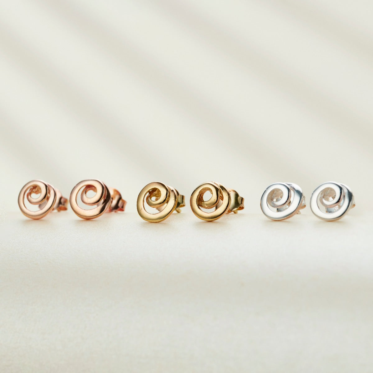 Mini Loop Stud Earrings