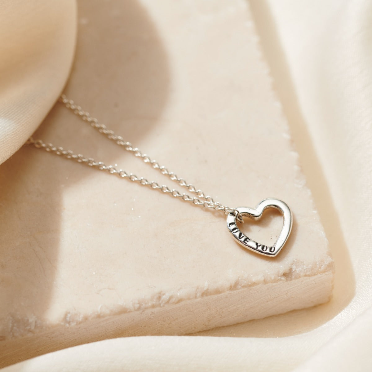 Personalised Mini Message Heart Necklace