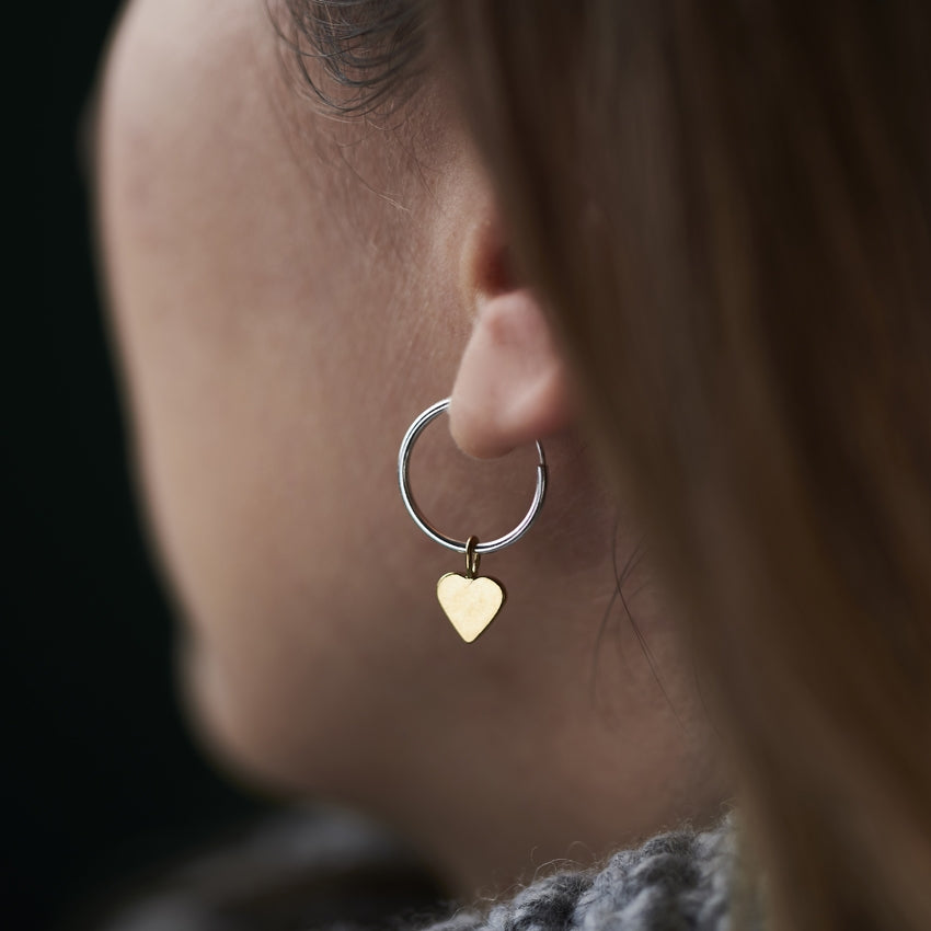 Heart Hoop Earrings