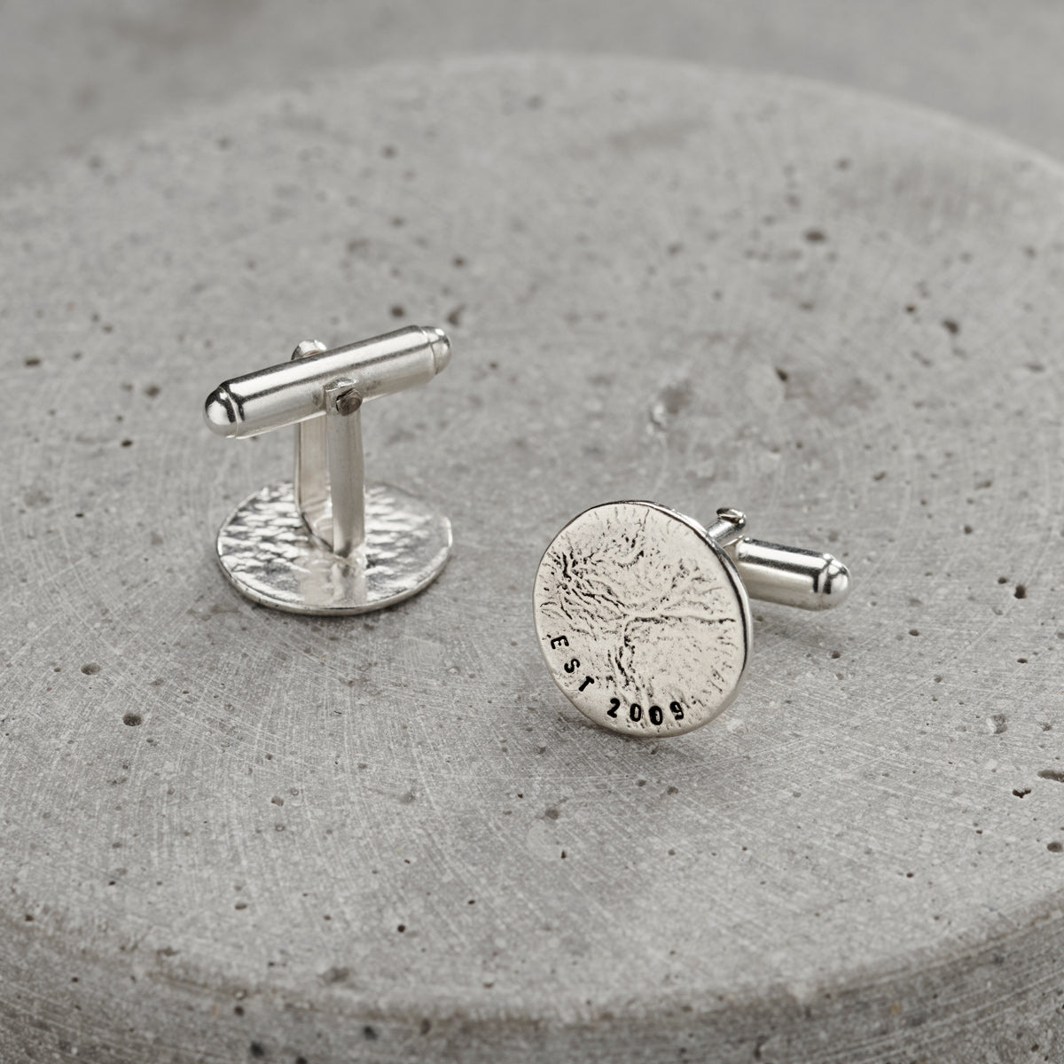 Men's Molten Disc Personalised Cufflinks