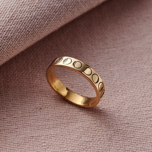 Personalised Phases Of The Moon Ring