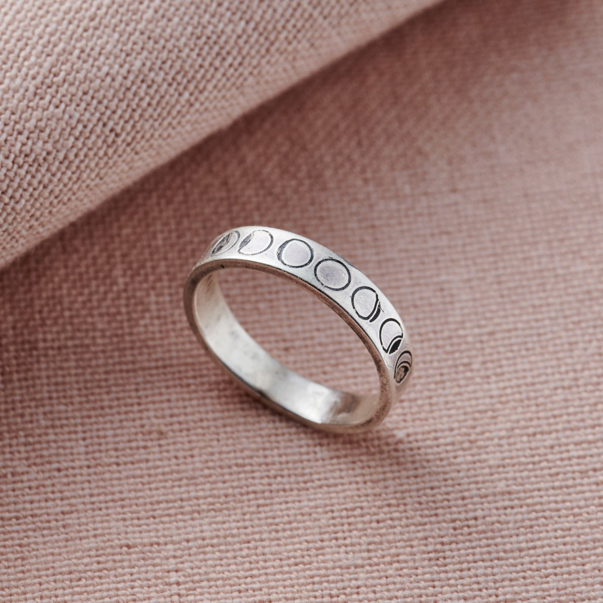 Personalised Phases Of The Moon Ring