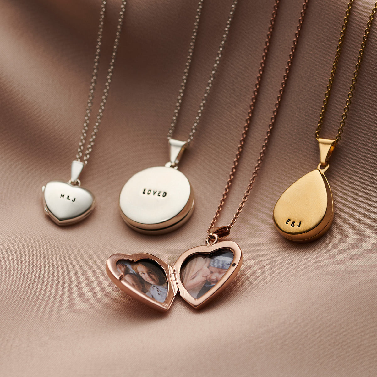 Personalised Heart Locket Necklace